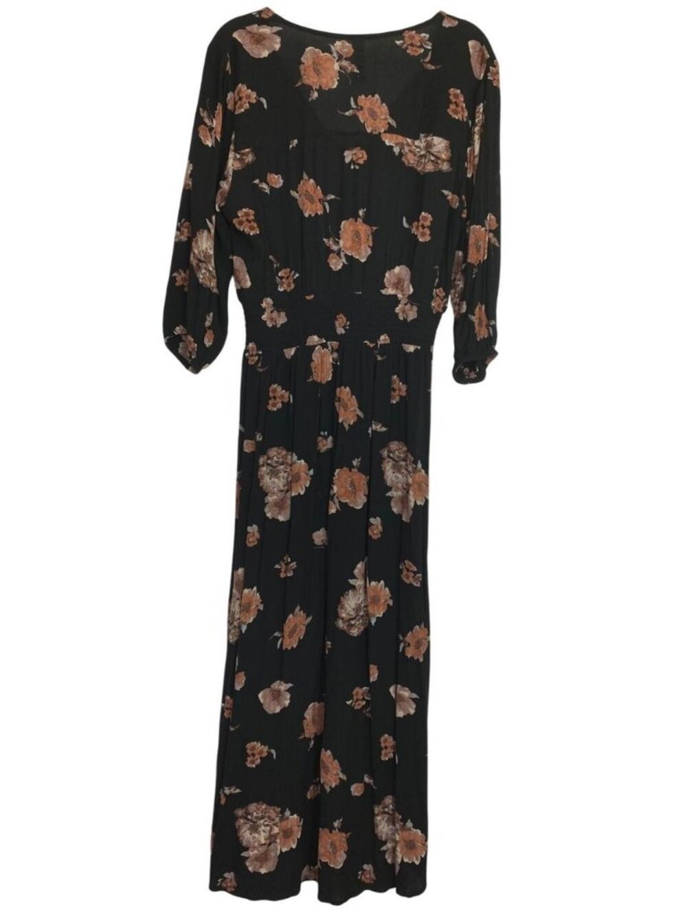 Black Floral Hi Low Dress